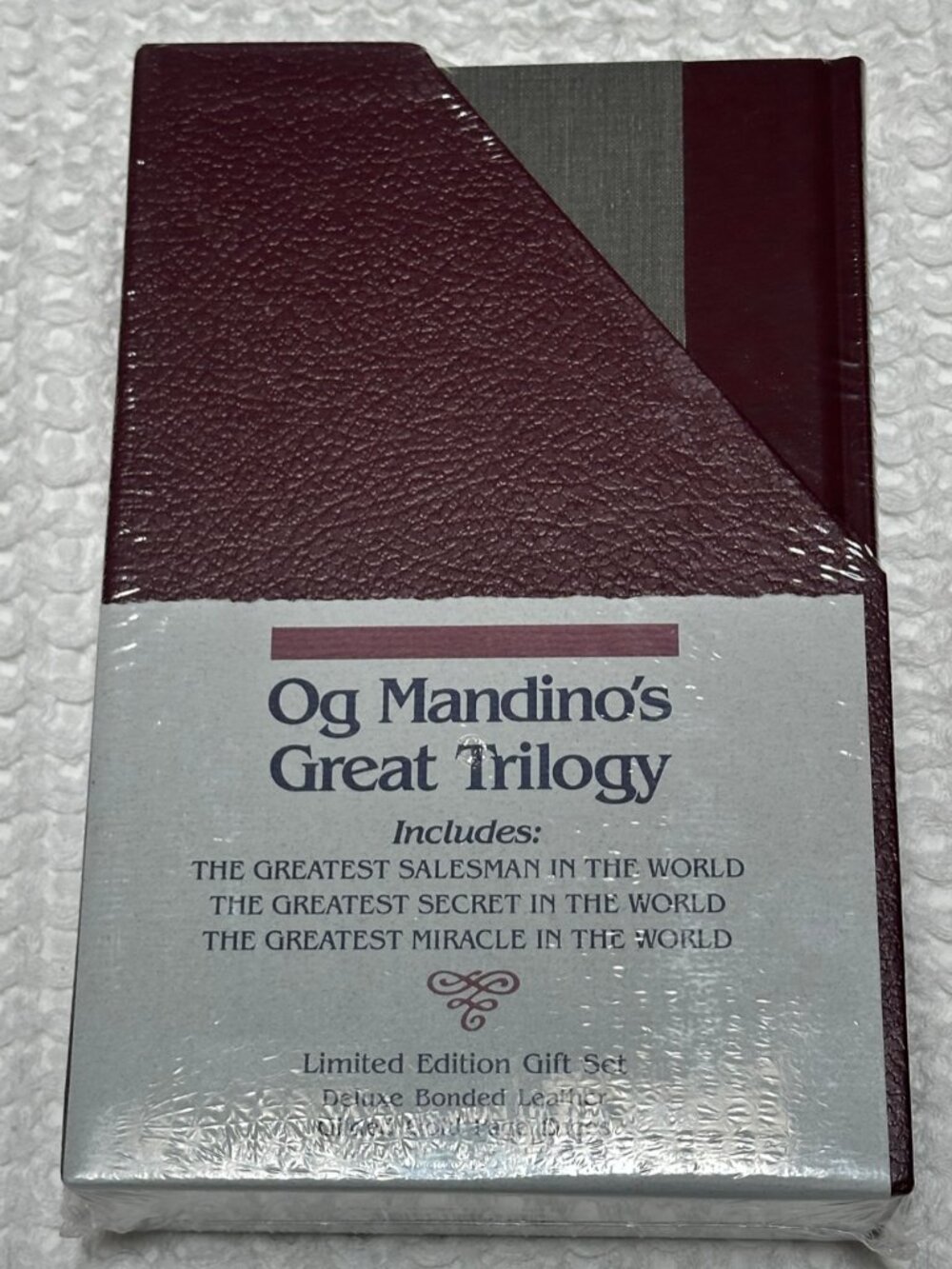 Og Mandino's Great Trilogy Bonded Leather 1991 Limited Edition Gift Set